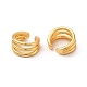 Rack Plating Brass Cuff Earrings US-EJEW-P221-12G-2