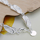 Fashionable Brass Slipper Link Bracelets For Women US-BJEW-BB12526-2