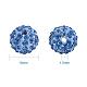 1 Pack of 12 Color Polymer Clay Rhinestone Pave Disco Ball Beads Sets 10mm Diameter with Individual Boxes US-RB-PH0004-01-4