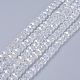 Electroplate Glass Beads Strands US-EGLA-D020-8x5mm-01-1