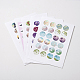 DIY Scrapbooking Bottle Caps Non-Adhesive Paper Picture Stickers Collage Sheets for Clear Flat Round Glass Tile Cabochon Pendants US-AJEW-L027-M-1