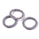 Faceted Transparent Glass Beads Stretch Bracelets US-BJEW-S144-002B-04-4