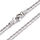 Unisex 304 Stainless Steel Rope Chain Necklaces US-STAS-D0002-33P-3