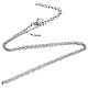 304 Stainless Steel Cable Chain Necklace US-STAS-T040-PJ204-50-3