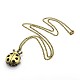 Alloy Ladybug Pendant Necklace Quartz Pocket Watch US-WACH-P001-02-1