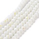 Electroplate Opaque Solid Color Glass Beads Strands US-EGLA-A034-P6mm-L17-1