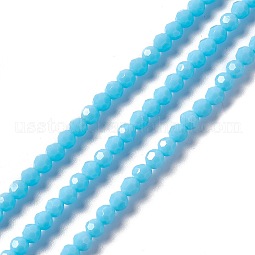 Faceted Glass Beads Strands US-EGLA-J042-36A-04