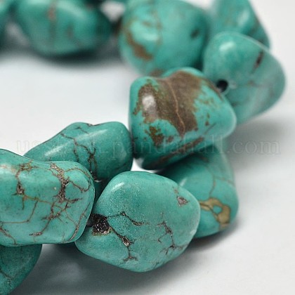 Dyed Synthetic Turquoise Bead Strands US-G-M139-11-B-1