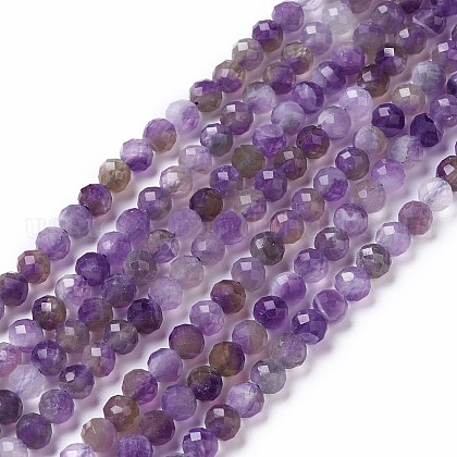 Natural Amethyst Beads Strands US-G-L581A-001-1