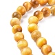 Natural Yellow Tiger Eye Beads Strands US-G-G212-8mm-18-2