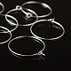 Silver Color Plated Brass Earring Hoops US-X-EC067-2S-3