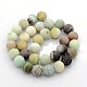 Natural Frosted Flower Amazonite Round Beads US-G-D616-4mm-2