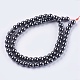 Non-Magnetic Synthetic Hematite Beads Strands US-G-H1623-6mm-1-2