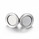304 Stainless Steel Magnetic Clasps with Loops US-STAS-K006-5.5mm-04C-3