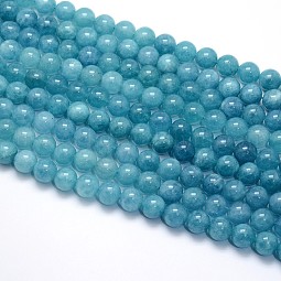 Natural Blue Quartz Beads Strands US-G-O047-07-8mm
