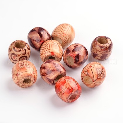 16mm Mixed Natural Wood Round Beads US-X-TB610Y-1