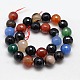Natural Agate Round Beads Strand US-G-L084-14mm-10-3