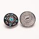 Flat Round with Mixed Style Zinc Alloy Jewelry Snap Buttons US-ALRI-R019-M-2