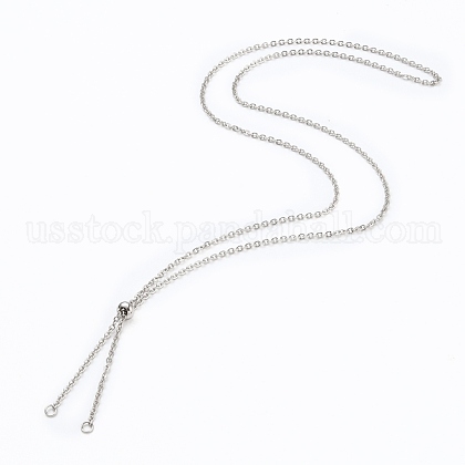 304 Stainless Steel Slider Necklace Making US-AJEW-JB00776-01-1