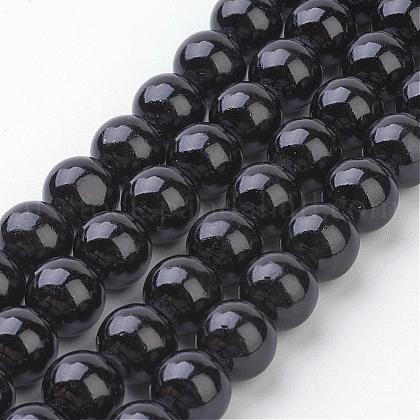 Natural Mashan Jade Round Beads Strands US-G-D263-10mm-XS32-1
