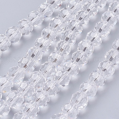 Glass Beads Strands US-EGLA-J042-8mm-12-1