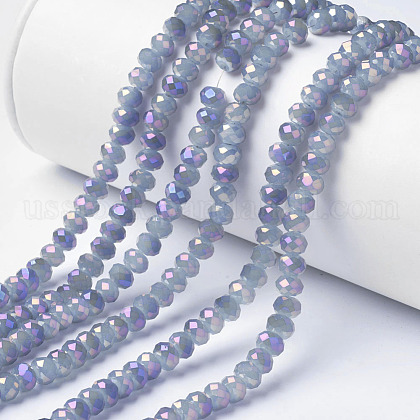 Electroplate Glass Beads Strands US-EGLA-A034-J10mm-G03-1