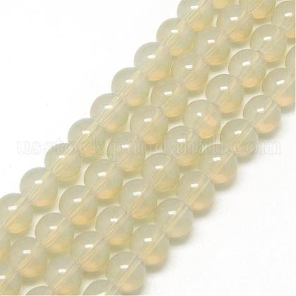 Baking Painted Glass Beads Strands US-DGLA-Q023-6mm-DB6-1