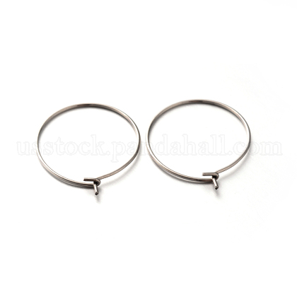 304 Stainless Steel Wine Glass Charms Rings US-STAS-E088-17-1