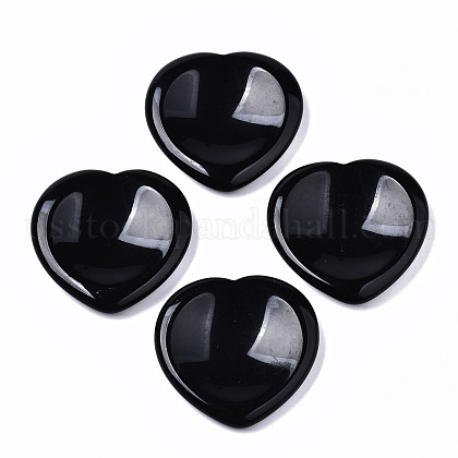 Natural  Obsidian Thumb Worry Stone US-G-N0325-01Y-1