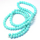 Baking Painted Glass Round Bead Strands US-X-DGLA-Q019-8mm-74-3