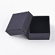 Kraft Paper Cardboard Jewelry Ring Boxes US-CBOX-G015-01-2