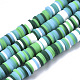 Handmade Polymer Clay Beads Strands US-CLAY-R089-6mm-080-1