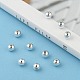 Plating Plastic Acrylic Round Beads US-PACR-L003-6mm-S-6
