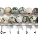 Natural Tree Agate Frosted Agate Round Gemstone Beads Strands US-G-O151-01-8mm-2