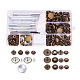 1Box Mixed Metal Jewelry Snap Fastener US-BUTT-WH0001-01-1