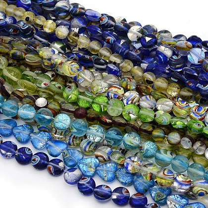 Handmade Lampwork Glass Beads Strands US-GLAA-I005-1