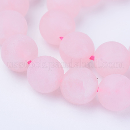 Natural Rose Quartz Beads Strands US-G-Q462-8mm-11-1