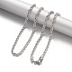 304 Stainless Steel Rope Chain Necklaces US-NJEW-F195-05G-P-2