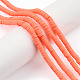 Handmade Polymer Clay Beads Strands US-CLAY-R089-6mm-064-4