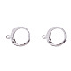 304 Stainless Steel Leverback Earring Findings US-A-STAS-I045-02-1