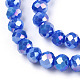 Electroplate Glass Beads Strands US-EGLA-A034-P4mm-B21-3