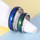 12 Colors Changing Brass Mood Rings US-RJEW-R117-01-B-4