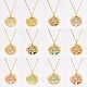SUNNYCLUE 304 Stainless Steel Pendant Necklaces US-NJEW-SC0001-03G-6