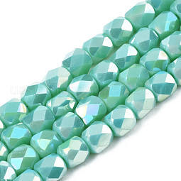 Electroplate Glass Beads Strands US-EGLA-N002-13-A07