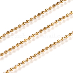 Handmade Ion Plating(IP) 304 Stainless Steel Ball Chains US-STAS-F136-15G-10m