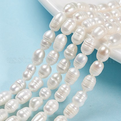 Natural Cultured Freshwater Pearl Beads Strands US-PEAR-L001-02-1