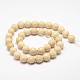 Natural Fossil Round Bead Strands US-G-O151-02-8mm-2