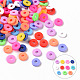 Handmade Polymer Clay Beads Strands US-CLAY-R089-6mm-T01B-2