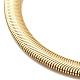 Rack Plating Brass Herringbone Chains Necklace for Men Women US-NJEW-M193-01G-2