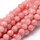 Dyed Natural White Jade Round Beads Strands US-G-E313-10mm-04-1